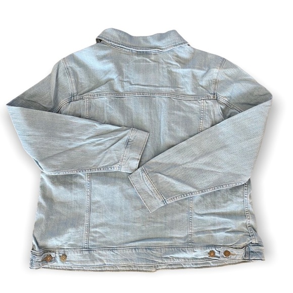 LEVI’S Women’s Denim Trucker Jacket Sun Baked Blue Size 3X NEW - Picture 3 of 5